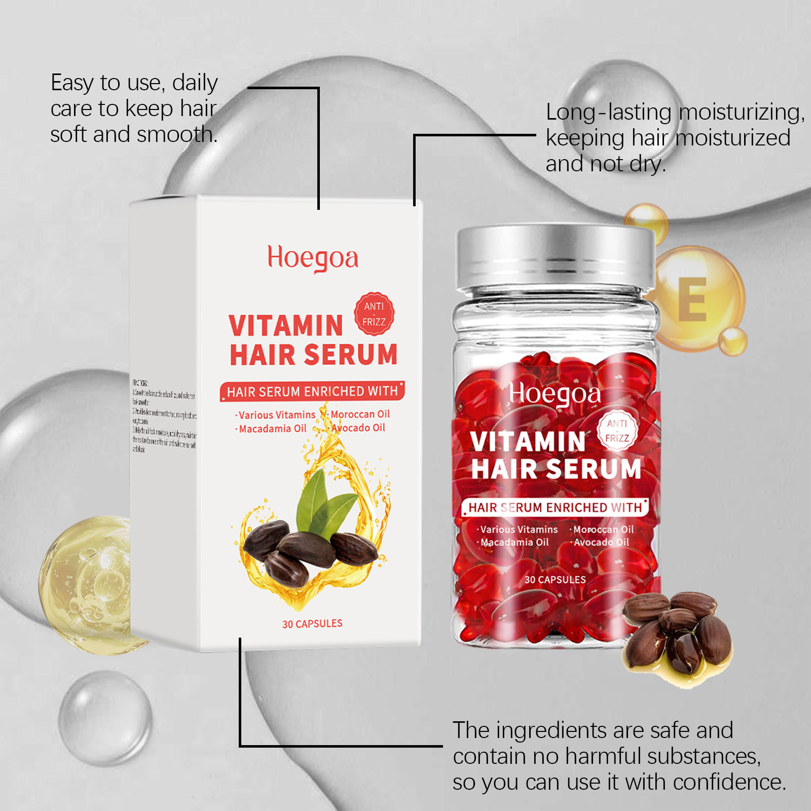 Hair Care For Hair Growth - Vitamin Saç Bakım Serumu Kapsülleri Yeniden