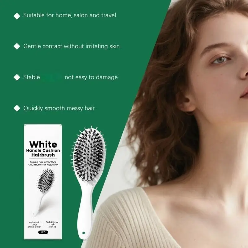 Hair Care Daily Routine - Domuz Kılları ve Naylon Fırça, Nazik